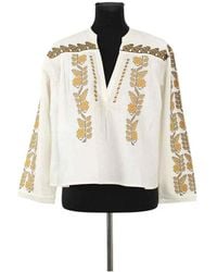 Sandro - Blouses Top En Coton - Lyst