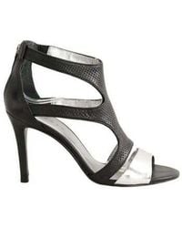 Sandro - Sandales à talon Talons en cuir noirs - Lyst