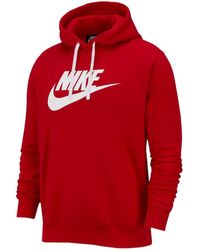 Nike Sportswear Club Fleece Hoodie PO Sweat-shirt - Rouge