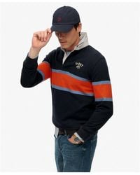 Superdry - Sweat-shirt Haut de rugby à rayures athlétiques vintage - Lyst