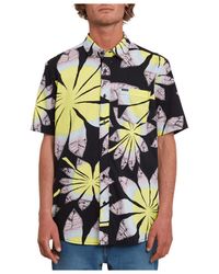 Volcom - Chemise Bloomin Ss Black - Lyst