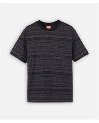 Oxbow - T-Shirt Tee-Shirt Jacquard Lineup - Lyst