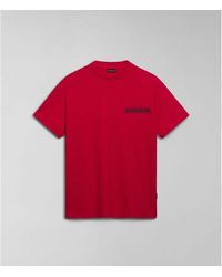 Napapijri - T-shirt S-MARTRE NP0A4HQB-R251 RED BARBERRY - Lyst