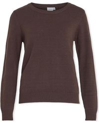 Vila - Pull Noos Ril O-Neck L/S - Lyst