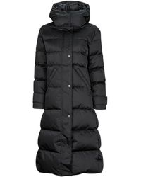 Patricia Long Down Jacket Manteau Femme Guess en coloris Noir | Lyst