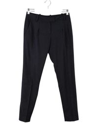 Maje - Pantalon Pantalon droit bleu - Lyst