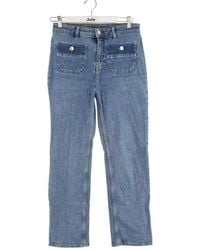 Maje - Jeans Jean droit en coton bleu - Lyst