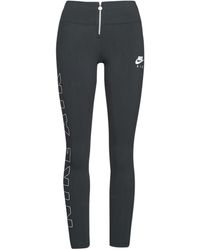 zwarte leren nikes dames