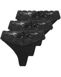 ONLY - Strings String Paquet de 3 ONLCHLOE LACE THONG - Lyst