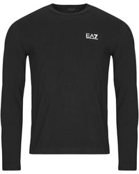 EA7 - T-Shirt Lange Mouw Core Identity T-Shirt - Lyst