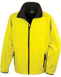 Result Veste Softshell Printable Tracksuit Jacket - Yellow