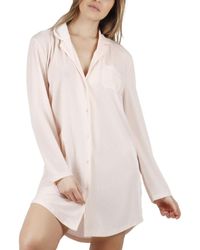 Admas Pyjamas Nachthemden Pyjamashirt Kort Klassiek Stripes in het Groen Dames Kleding voor voor Nachtmode voor Pyjamas 