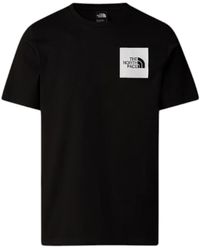 The North Face - T-shirt NF0A8A6MJK31 - M SS FINE TEE-BLACK - Lyst