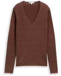 Tom Tailor - Pull Pull COL V Dark Pecan - Lyst