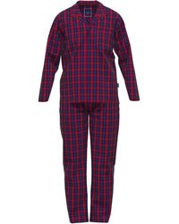 Tom Tailor - Pyjamas / Chemises de nuit Pyjama Long coton vichy droit - Lyst
