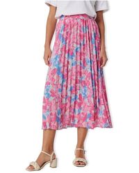 ONLY - Rok Alva Midi Skirt - Lyst