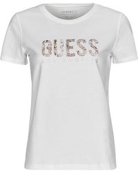 Guess - T-shirt PYTHON LOGO - Lyst