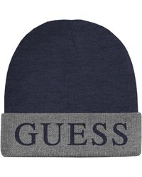 Guess - Bonnet Logo Beanie - Lyst
