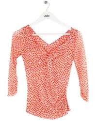Diane von Furstenberg - Blouses Blouse en soie orange - Lyst