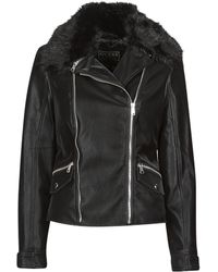 Guess Cantara Leather Jacket - Black