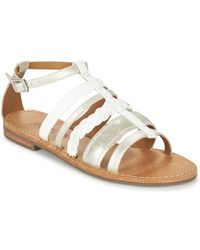 Geox D SOZY E femmes Sandales en Argenté - Métallisé