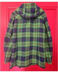 Benetton - Manteau Veste Manteau À Carreaux Duffle Coat - Lyst