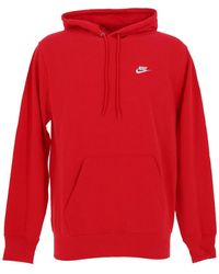 Nike - Sweat-shirt M nk club ft po hoodie - Lyst