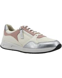 Geox - Chaussures Bulmya Sneaker Donna White Rose D36NQB0BC22C1Z8W - Lyst