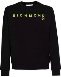 John Richmond - Sweat-shirt Sweat noir clair - Lyst
