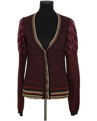 KENZO - Gilet Cardigan bordeaux - Lyst