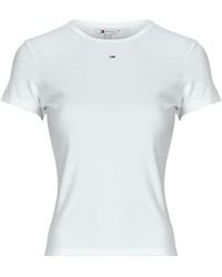 Tommy Hilfiger - T-Shirt Korte Mouw Tjw Slim Essential Rib Ss - Lyst