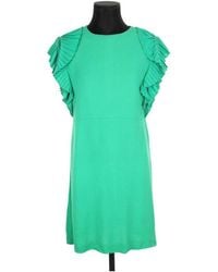 Maje - Robe courte Robe vert - Lyst
