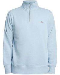 GANT - Sweat-shirt Sweat-shirt zippé 1/4 Regular Shield - Lyst