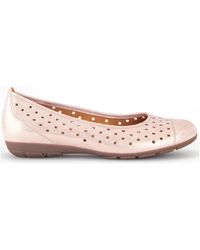 Gabor - Ballerines Ballerines en cuir velours à talon décroché - Lyst