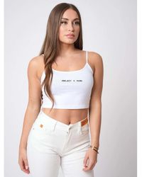 Project X Paris - Debardeur Crop-Top F201073 - Lyst