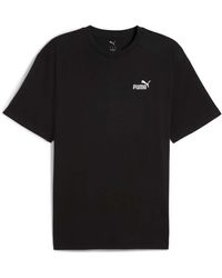 PUMA - T-Shirt Korte Mouw Ess Relaxed Small No. 1 Logo Tee - Lyst