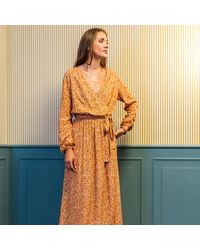 Celeste - Lange Jurk Amelie - Lyst