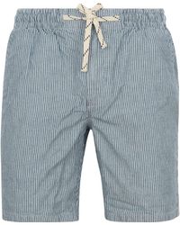 Superdry - Pantalon Short Rayures Bleu - Lyst