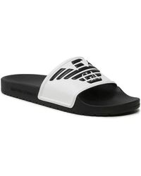 Emporio Armani - Claquettes Slide Eagle - Lyst