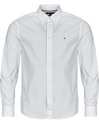 Tommy Hilfiger - Camicia A Maniche Lunghe Core Flex Poplin Solid Rf Shirt - Lyst
