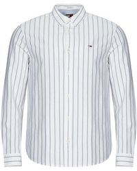 Tommy Hilfiger - Camicia A Maniche Lunghe Tjm Reg Oxford Stripe Shirt - Lyst