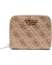 Guess - Portemonnee Laurel Ii Slg Small Zip Around Swsg74 59137 - Lyst