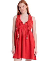 Admas - Robe courte Robe estivale sans manches Barbados Beach - Lyst
