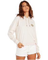 Volcom - Polaire Truly Stokin Hoodie Sand Brown - Lyst