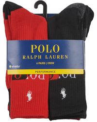 Polo Ralph Lauren SPORT X6 Chaussettes de sports - Rouge