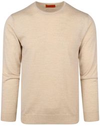 Suitable - Sweatshirts Pull-over Mérinos Col Rond Beige - Lyst