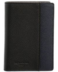 Hexagona - Portefeuille Portefeuille en cuir ref_46581 Noir Marine 9*13*2 - Lyst