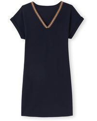 Daxon - Robe by - Robe housse manches T en maille - Lyst