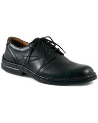 Josef Seibel Walt Leather Mens Lace Up Smart Shoes Men's Casual Shoes In Black
