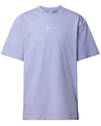 Karlkani - T-shirt T-SHIRT SMALL SIGNATURE VIOLET - Lyst